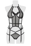 Grey Velvet Erotic Set | Angel Clothing