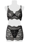 Grey Velvet Lace Set | Angel Clothing