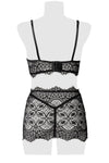 Grey Velvet Lace Set | Angel Clothing