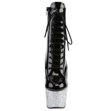 Pleaser ADORE-1020LG Boots Silver Glitter | Angel Clothing