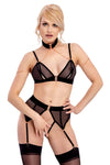 Abierta Fina Bra and Suspender Set | Angel Clothing