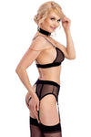 Abierta Fina Bra and Suspender Set | Angel Clothing