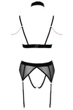 Abierta Fina Bra and Suspender Set | Angel Clothing