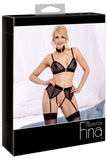 Abierta Fina Bra and Suspender Set | Angel Clothing