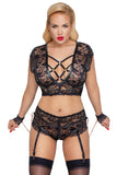 Cottelli Bondage Plus Size Lingerie Set | Angel Clothing