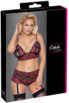 Cottelli Curves Red Black Set | Angel Clothing