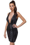 Cottelli Party Snakeskin Look Black Dress | Angel Clothing