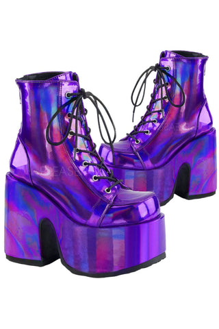 DemoniaCult CAMEL 203 Boots Purple | Angel Clothing