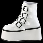 DemoniaCult DAMNED 105 Boots White | Angel Clothing