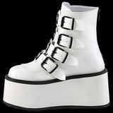 DemoniaCult DAMNED 105 Boots White | Angel Clothing