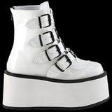 DemoniaCult DAMNED 105 Boots White | Angel Clothing