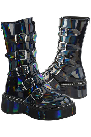 DemoniaCult EMILY-330 Hologram Boots | Angel Clothing