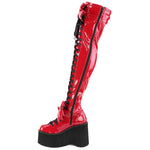 DemoniaCult KERA 303 Red Boots | Angel Clothing