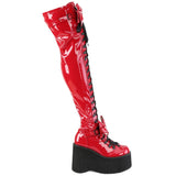 DemoniaCult KERA 303 Red Boots | Angel Clothing