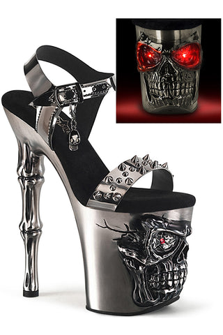 DemoniaCult Rapture 812-LT Pewter Shoes | Angel Clothing