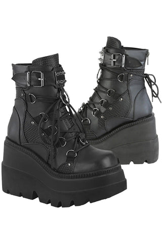 DemoniaCult Shaker 60 Boots Black | Angel Clothing