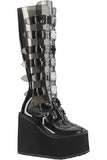 DemoniaCult SWING 815C Black Transparent Boots | Angel Clothing