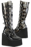 DemoniaCult SWING 815C Black Transparent Boots