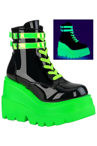 DemoniaCult Shaker 52 Boots Neon Green