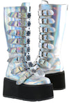 DemoniaCult DAMNED 318 Boots Silver (UK3)