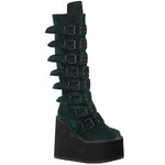 DemoniaCult SWING 815 Emerald Velvet Boots