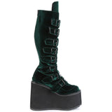 DemoniaCult SWING 815 Emerald Velvet Boots