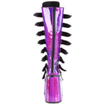 DemoniaCult SWING 815 Purple Holographic Boots | Angel Clothing