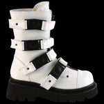 DemoniaCult RENEGADE 55 White Boots | Angel Clothing