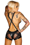 Noir Handmade Body with Suspenders | Angel Clothing