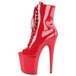 Pleaser FLAMINGO-1021 Boots Red | Angel Clothing