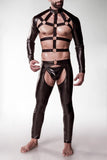 Grey Velvet Mens Erotic Set | Angel Clothing