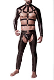 Grey Velvet Mens Erotic Set | Angel Clothing