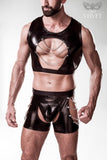 Grey Velvet Mens Erotic Set | Angel Clothing