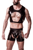 Grey Velvet Mens Erotic Set | Angel Clothing