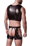 Grey Velvet Mens Erotic Set | Angel Clothing