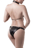 Grey Velvet Three-Part Erotic Set | Angel Clothing