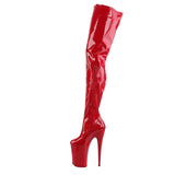 Pleaser INFINITY-4000 Boots Red | Angel Clothing