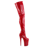 Pleaser INFINITY-4000 Boots Red | Angel Clothing