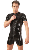 LATE-X Mens Latex Playsuit | Angel Clothing