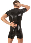 LATE-X Mens Latex Playsuit | Angel Clothing