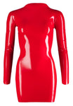 LATE-X Latex Mini Dress Red | Angel Clothing