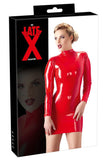 LATE-X Latex Mini Dress Red | Angel Clothing