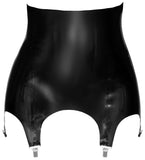 Late-X Latex Suspender Belt | Angel Clothing