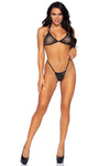 Leg Avenue Fishnet Bikini Top and G-string | Angel Clothing