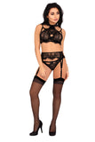 Livia Corsetti Majalesa Lingerie Set Black | Angel Clothing