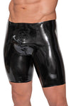 Late-X Mens Latex Shorts | Angel Clothing