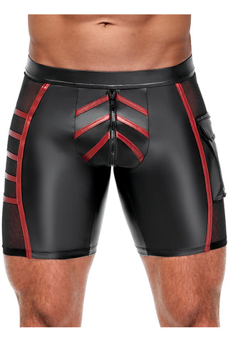 NEK Black and Red Shorts | Angel Clothing