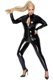 Noir Handmade Plus Size Vinyl Catsuit | Angel Clothing