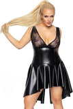 Noir Handmade Plus Size Powerwetlook Dress | Angel Clothing