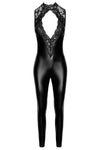 Noir Handmade Powerwetlook Sleeveless Jumpsuit | Angel Clothing